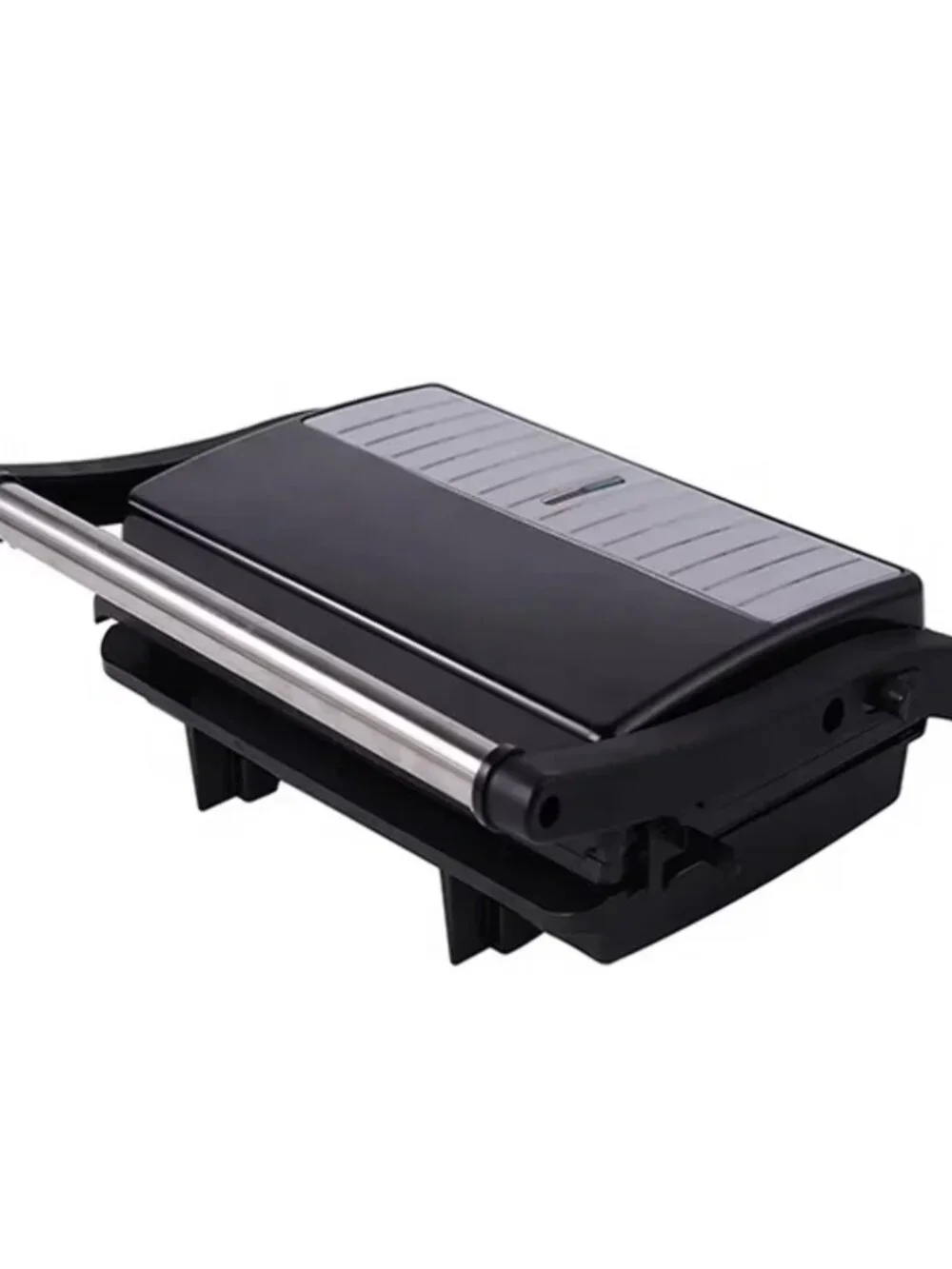 Panini Press Grill - Sandwich Maker with Non-Stick Cooking Plate Black